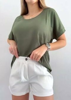 Blusa Lino Remera Amplia Mujer Premium (500) - BAKMOR