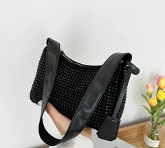 Mini Bag Strass Importado Bolso Cartera Brillos Correa Dama (224)