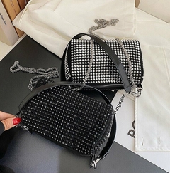 Mini Bag Strass Importado Bolso Cartera Brillos Correa Dama (224) - BAKMOR