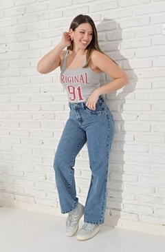 Pantalon Jean Recto Rigido Mujer 36 A 46 Tendencia (585) - BAKMOR