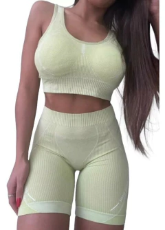 Conjunto Deportivo Importado 2 Piezas Mujer Top Y Biker (457) - BAKMOR