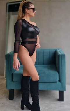 Body 1 Manga Engomado Transparencia Mujer Moda Ajustado Sexy (253) - comprar online