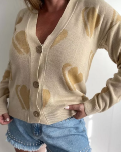 Saquito Bremmer Cardigan Mujer Hilo Estampado Premium (606)