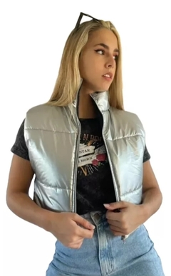 Chaleco Puffer Charol Mujer Guata Inflado Premium (379) - BAKMOR