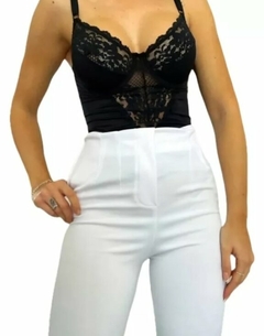 Pantalon De Vestir Sastrero Cintura Avispa Creppe Mujer (407) en internet