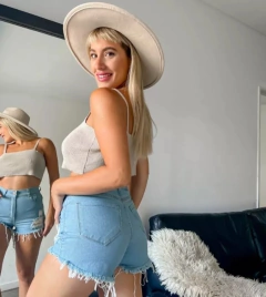 Short Jean Mujer Rigido Desflecado Tiro Alto Talle 38 A 46 (410) en internet