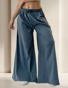 Pantalon Maxi Palazzo Darlon Gamuzado 2 Al 5 Mujer Jogging (615) - BAKMOR