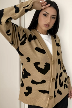 Saquito Bremmer Cardigan Mujer Hilo Estampado Premium (602)