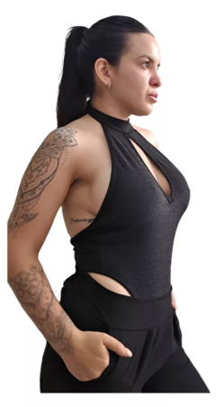 Body Lurex Espalda Descubierta Escote Americano Mujer Brillo (599) - comprar online
