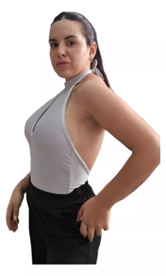 Body Lurex Espalda Descubierta Escote Americano Mujer Brillo (599) - comprar online