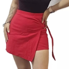 Short Pollera Pantalon Corto Bengalina Mujer Mini Sastrera (319)
