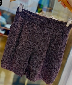 Short Lurex Brilloso Elastizado Mujer Sastrero Tiro Alto (515) - BAKMOR