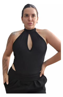 Imagen de Body Lurex Espalda Descubierta Escote Americano Mujer Brillo (599)