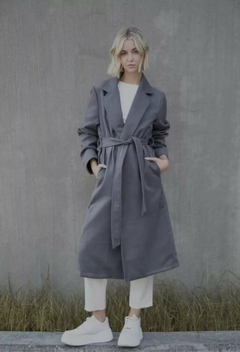 Tapado Largo Paño Premium Mujer Sobretodo Abrigo Trench (376)