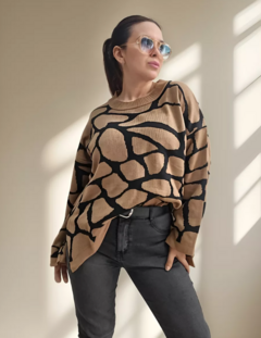 Sweater Amplio Animal Print Premium Mujer Pullover (603) - comprar online