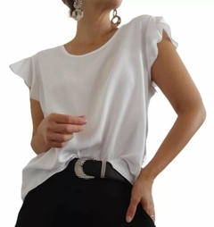 Remera Manga Volados Mujer Varios Talles Y Colores Bakmor (383) - tienda online