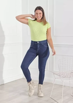 Pantalon Jean Chupin Elastizado Mujer 36 A 46 (584) - tienda online