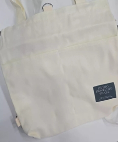 Imagen de Bolso Cartera Tote Mochila Mujer Blanca Clasic Shopping (583)