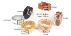 Cinturon Mujer Varios Modelos Y Colores Eco Cuero (594) - tienda online