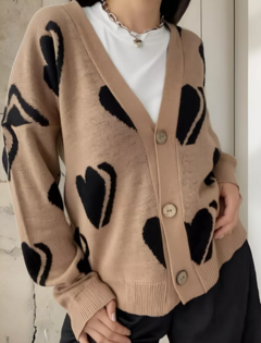 Saquito Bremmer Cardigan Mujer Hilo Estampado Premium (606) - comprar online
