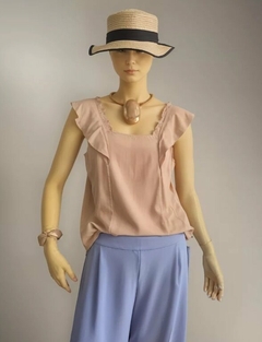Blusa Manga Volados Mujer Varios Colores Tendencia (560)