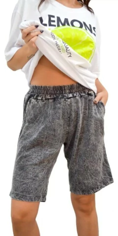 Bermuda Joggin Nevada Amplia Mujer Tendencia (549)