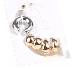 Set De Aros 3 Pares Minimalista Tendencia (578)