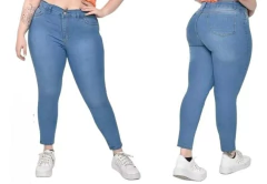 Pantalon Jean Mujer Elastizado Talles Especiales Chupin (28) en internet