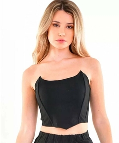 Imagen de Corset Top Bengalina Con Cierre Ballenas Talles Y Colores (96)