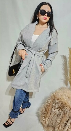 Tapado Mediano Paño Premium Mujer Sobretodo Abrigo Trench (386) - BAKMOR