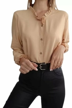 Camisa Cuello Volado Mujer Talle 2 A 5 Varios Colores (440)