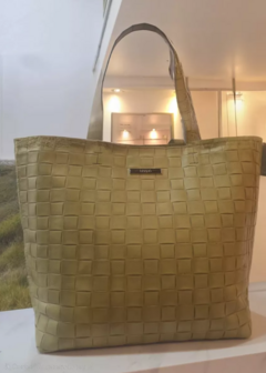 Cartera Blaque Grande Cuero Trenzado Bolso (595) - tienda online
