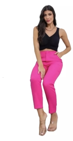Pantalon De Vestir Sastrero Cintura Avispa Creppe Mujer (407) - BAKMOR
