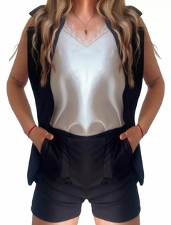 Imagen de Conjunto Sastrero Verano Creppe Chaleco Y Short Mujer (519)