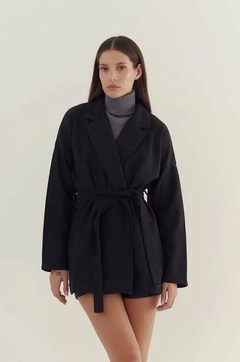 Tapado Mediano Paño Premium Mujer Sobretodo Abrigo Trench (386) - BAKMOR