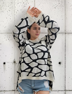 Sweater Amplio Animal Print Premium Mujer Pullover (603) - tienda online