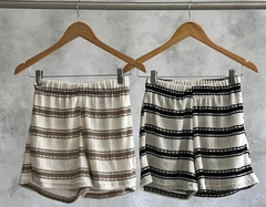 Short Tejido Elastizado Playero Rayado Mujer Premium (541) - comprar online