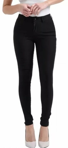 Pantalon Bengalina Chupin Elastizado Mujer Tiro Alto (506)