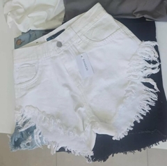Short Jean Mujer Rigido Desflecado Tiro Alto Talle 38 A 46 (410) - BAKMOR