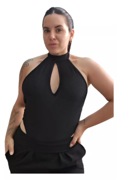 Body Lurex Espalda Descubierta Escote Americano Mujer Brillo (599) - tienda online