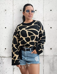 Sweater Amplio Animal Print Premium Mujer Pullover (603) - BAKMOR