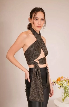 Top Mil Usos Straples Mujer Con Aro Lurex Brilloso (517) - BAKMOR