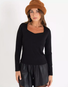 Camiseta Manga Larga Remera Morley Mujer Premium Elastizada (612) en internet