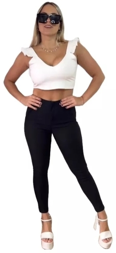 Pantalon Cintura Avispa Pinzado Sastrero Bengalina Mujer (426) - comprar online