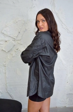 Campera Larga Chaqueta Engomada Mujer Exclusiva (522) - tienda online