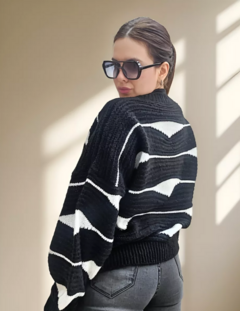 Sweater Hilo Mujer Combinado Tendencia Moda (466) - tienda online