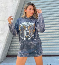 Buzo Oversize Nevado Estampado Premium Unisex Bolsillos Moda (245)