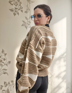 Sweater Hilo Mujer Combinado Tendencia Moda (466) en internet