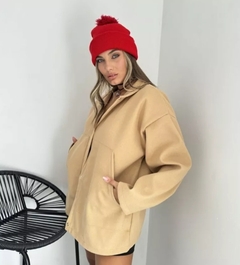 Imagen de Campera Abrigo Paño Oversize Camperon Mujer Premium Bakmor (377)