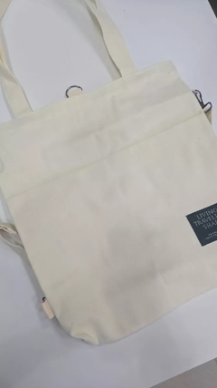 Bolso Cartera Tote Mochila Mujer Blanca Clasic Shopping (583) - comprar online